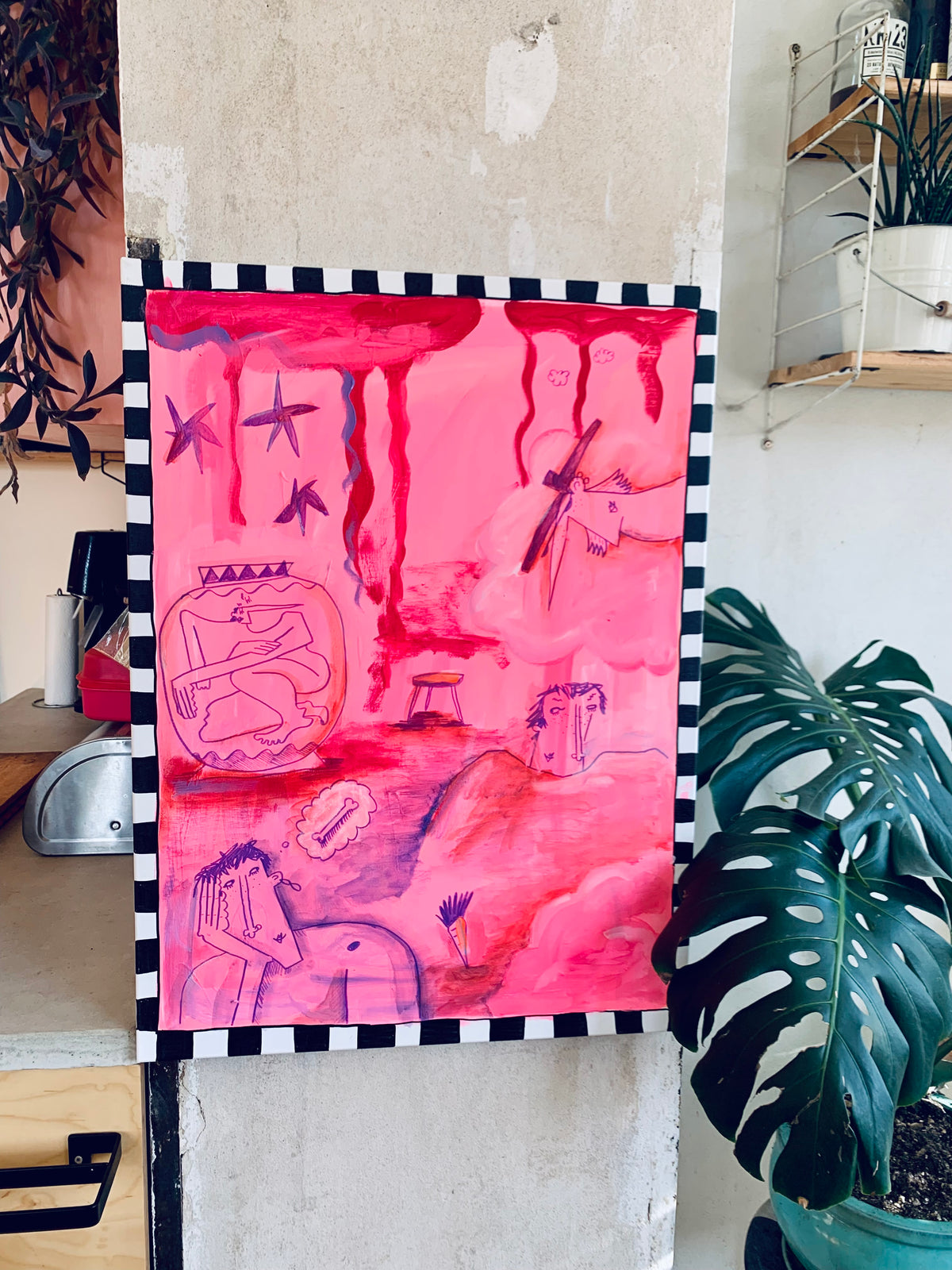 Acryl painting on canvas