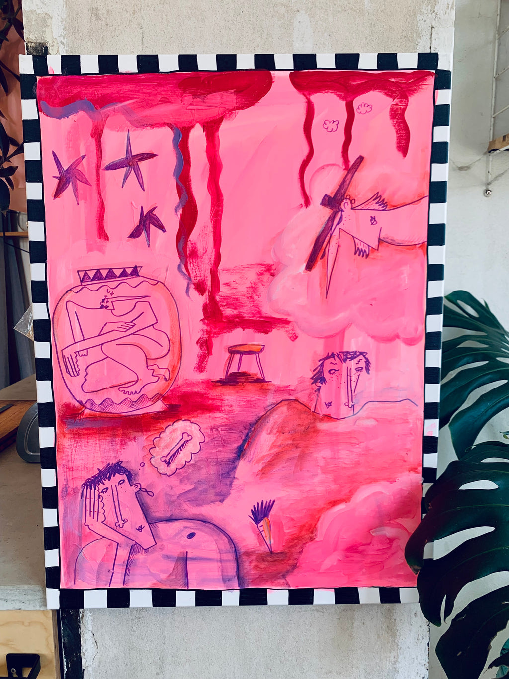 Acryl painting on canvas