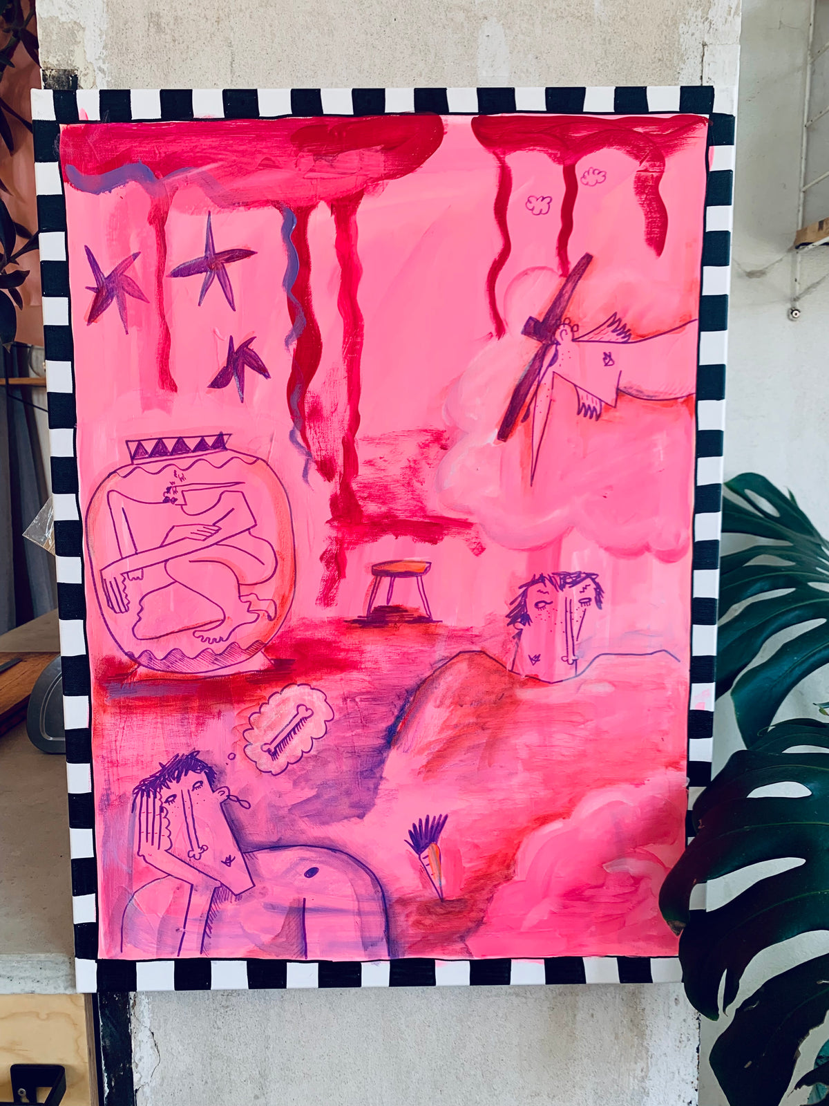 Acryl painting on canvas
