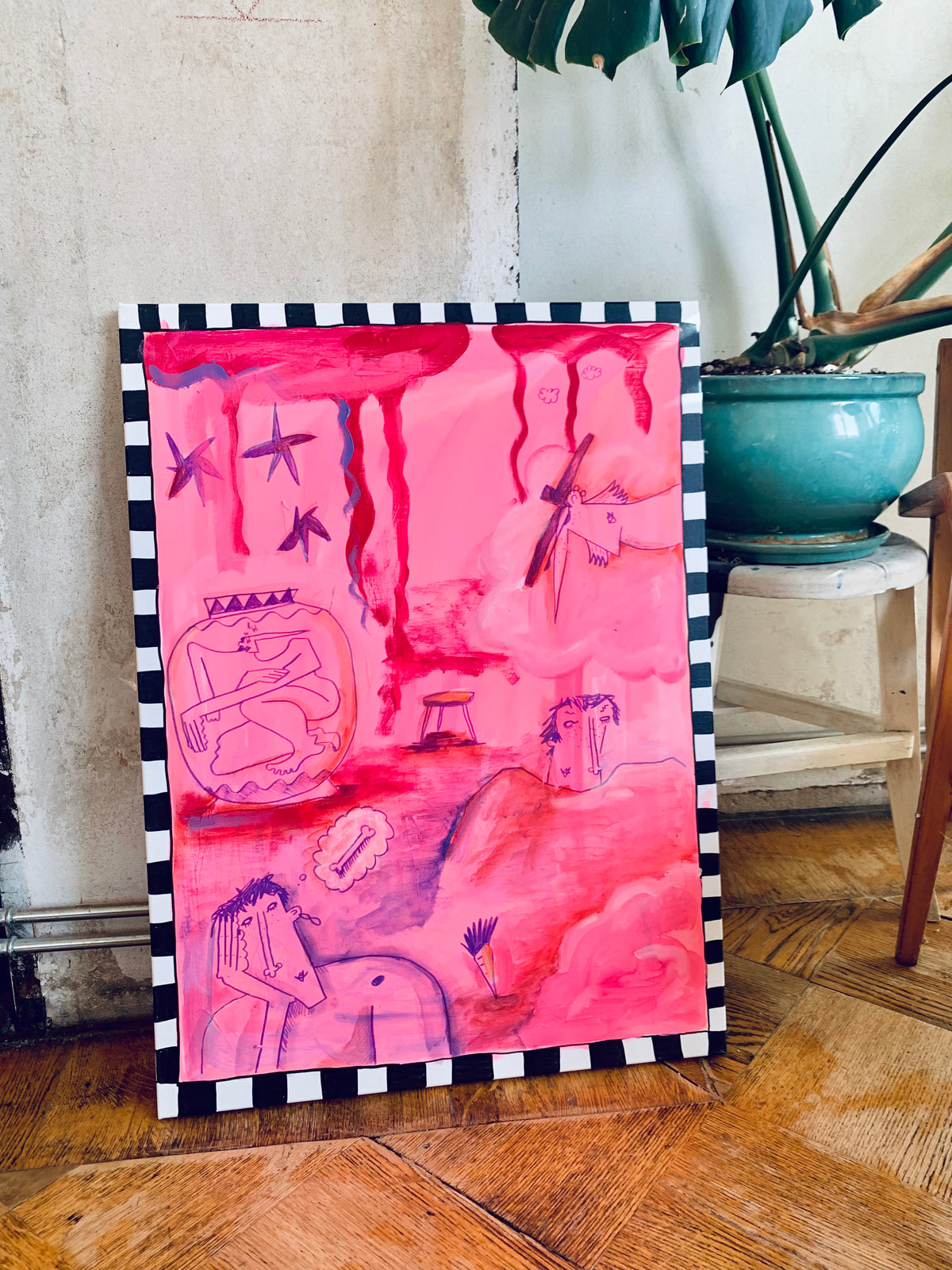 Acryl painting on canvas